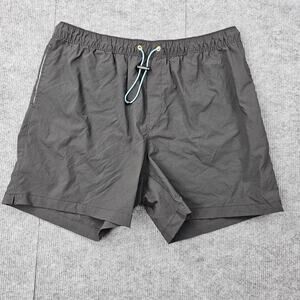 Chubbies Shorts Mens XL 5" Gray Quick Dry Unlined Stretch Drawstring Athleisure
